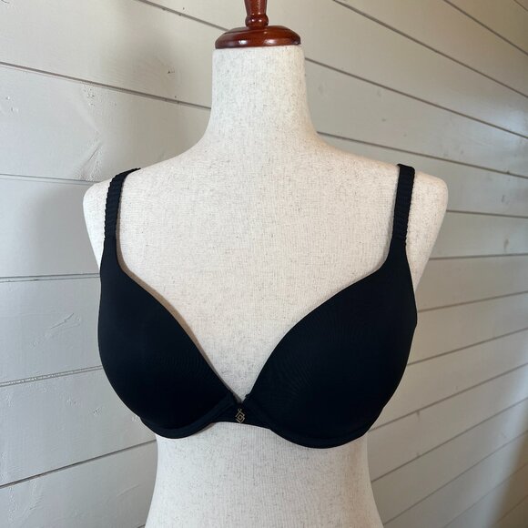 ThirdLove Bra  24/7 Memory Foam Push Up 32E T-Shirt Black Underwire - Picture 1 of 7